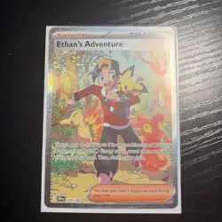 Pokemon TCG: Ethan's Adventure 236/182 - SV Destined Rivals SIR - NM - Image 1