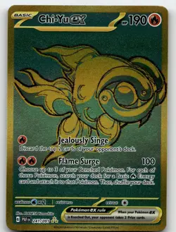 CHI-YU EX 241/091 HYPER RARE PALDEAN FATES POKEMON NEAR MINT - Image 1