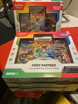 Pokemon TCG First Partner Illustration Collection: Series 1 - Sealed - x4 - Image 1