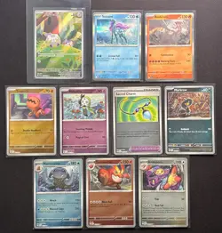 2025 Pokemon Phantasmal Flames Mixed Holos Parallel Lot(10) All NM! (Togedemaru) - Image 1