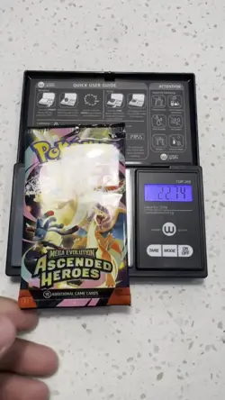 HEAVY Pokemon Ascended Heroes Booster Pack 22.74g POTENTIAL GOD PACKUUUUUUUUU - Image 2