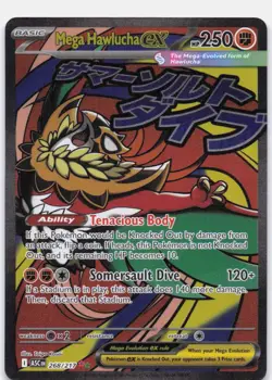Mega Hawlucha ex 268/217 Mega Attack Rare ME: Ascended Heroes Pokemon Near Mint - Image 1