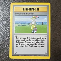 Wizards of the Coast Pokemon Breeder 76/102 Base Set Rare Regular 1999 English - Image 1