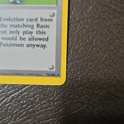 Wizards of the Coast Pokemon Breeder 76/102 Base Set Rare Regular 1999 English - Image 2