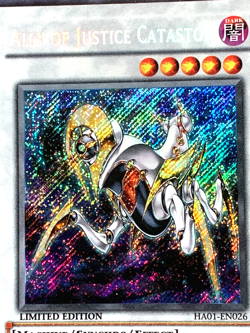 yugioh Ally Of Justice Catastor HA01-EN026 Secret Limited Ed LP near mint - Image 4