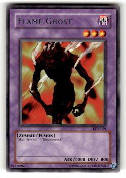 Flame Ghost LOB-029 Unlimited Rare The Legend of Blue Eyes White Dragon LP - Image 1