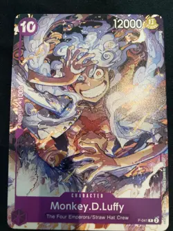 One Piece st18 Monkey.D.Luffy P-041 Starter Deck 18: PURPLE Promo Near-Mint - Image 1
