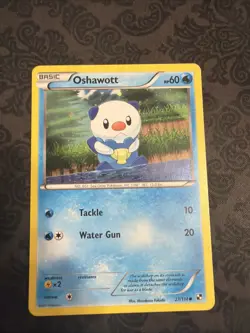 Oshawott 27/114 Black & White Cosmos Holo Common Pokemon - Image 1
