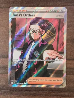Boss’s Orders Corbeau 256/217 Full Art Ultra Rare Pokemon TCG NM PACK FRESH HTF - Image 1