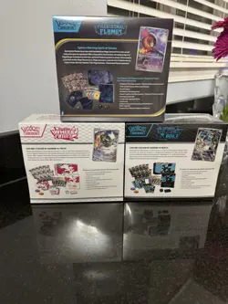 POKEMON TCG PHANTASMAL FLAMES BLACK BOLT WHITE FLARE ETB LOT X3 NEW SEALED - Image 3