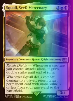 MTG Magic the Gathering Squall, SeeD Mercenary (243/781) Final Fantasy NM FOIL - Image 1