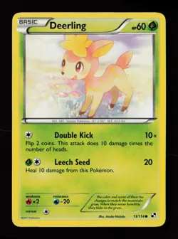 Deerling 13/114 Moderately Played Common Black and White Pokemon Card - Image 1