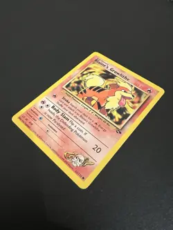 Blaine’s Growlithe 62/132 Gym Challenge Unlimited 2000 Pokemon Card Common NM - Image 3