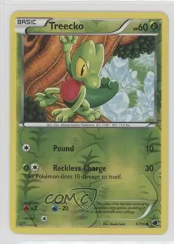 Treecko Reverse Foil Pokemon Black & White Plasma Freeze #6 - Image 1