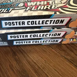 Pokemon Black Bolt and White Flare Poster Collection - New and Sealed LOT OF 3 - Image 2