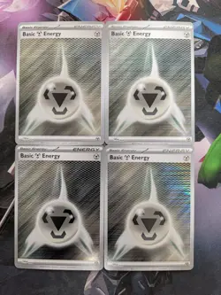 [4x Playset] Holo Metal Energy 024 Sv: Black Flare White Bolt Pokemon TCG - Image 1