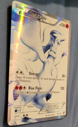Reshiram Full Art 113/114 Black & White Holo NM - Image 3