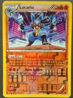 Lucario - 64/99 - Pokemon Next Destinies Black & White Reverse Holo HP - Image 1