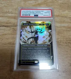 2023 Magic-gathering One Atraxa, Grand Unifier Showcase-compleat Foil PSA10 - Image 1
