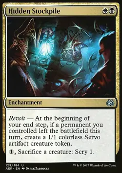 Magic the Gathering MTG Hidden Stockpile (129) Aether Revolt LP - Image 1
