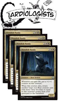 Fiendish Panda x 4 | Magic the Gathering MTG | Foundations | NM - Image 1
