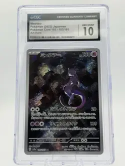 Pokemon TCG Mewtwo 183/165 (2023) 151 Japanese Art Rare Holo CGC 10 - Image 1