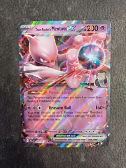 Team Rocket's Mewtwo Ex 079/217 Double Rare Holo NM Ascended Heroes Pokemon TCG - Image 4