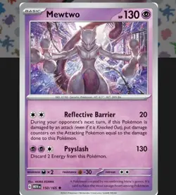 Pokemon TCG - Mewtwo 150/165 Sv: Scarlet & Violet 151 Holo - Image 1