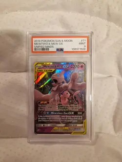 Mewtwo & Mew GX Tag Team | PSA 9 | 71/236 | Unified Minds | Pokemon TCG | - Image 4