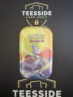Pokemon TCG Mini Tin Mewtwo Sealed 2 Booster Packs Coin Art Card NEW - Image 1