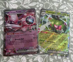 Pokemon TCG Team Rocket's Mewtwo EX + FREE Yanmega EX Card From Destined Rivals - Image 1