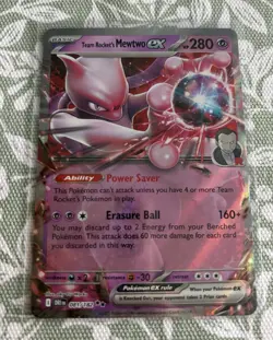Pokemon TCG Team Rocket's Mewtwo EX + FREE Yanmega EX Card From Destined Rivals - Image 2
