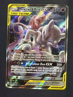 Pokemon TCG Mewtwo & Mew GX SM191 Sm Holo Promo Card NM - Image 1