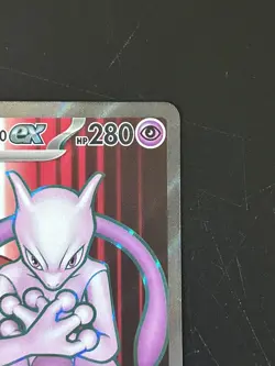 Pokemon TCG Destined Rivals Team Rocket's Mewtwo EX Full Art Card 213/182 - Image 3