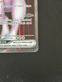 Pokemon TCG Destined Rivals Team Rocket's Mewtwo EX Full Art Card 213/182 - Image 4