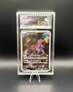ACE 9 Mewtwo 183/165 2023 151 Art Rare JP Graded Pokemon Card TCG - Image 1