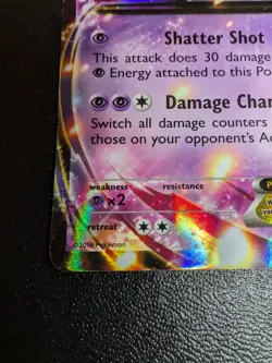 Pokemon Mewtwo EX TCG Black Star Promo Holo Card XY107 XY - Image 3