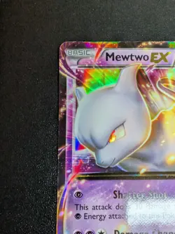 Pokemon Mewtwo EX TCG Black Star Promo Holo Card XY107 XY - Image 4