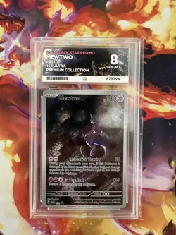 Pokemon TCG Mewtwo SVP 052 2023 Black Star Promo Card ACE 8 - Image 1