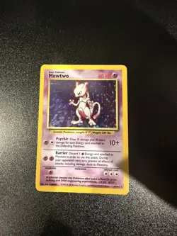 Pokemon TCG Mewtwo Base Set 10/102 Holo Unlimited Holo Rare - Image 1