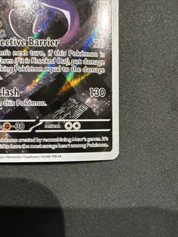 Pokemon Mewtwo TCG 151 SVP 052 Black Star Promo Card Near Mint - Image 4