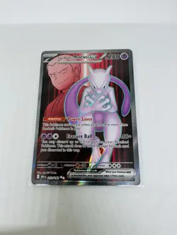 Pokemon TCG Team Rockets Mewtwo EX 213/182 Full Art Destined Rivals - Image 1