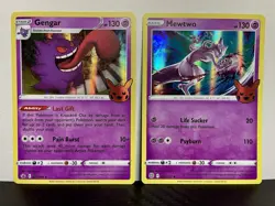 Pokemon TCG Gengar& Mewtwo Holo Rare Bundle - Image 1
