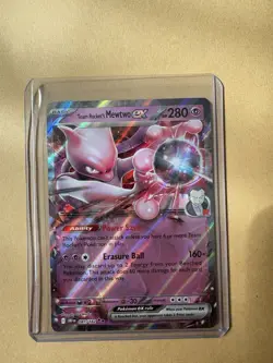 Pokemon TCG Destined Rivals Team Rocket’s Mewtwo EX 081/182 NM - Image 1