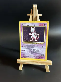 Pokemon TCG Mewtwo 10/102 1999 Base Set Holo Unlimited Rare HP/ Crease Cond - Image 1