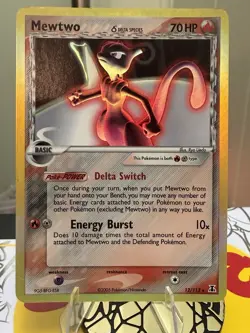 Pokemon TCG Mewtwo EX Delta Species 12/113 Holo Rare 2005 Legendary Vintage - Image 1
