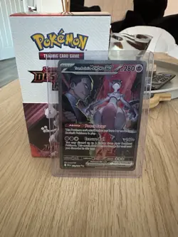 Pokemon TCG Destined Rivals Team Rocket's Mewtwo EX Sir 231/182 - Image 1
