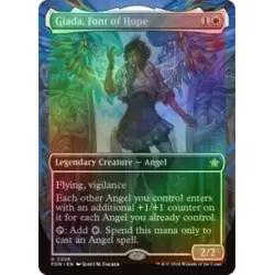 FOIL GIADA, FONT OF HOPE (BORDERLESS) Foundations FDN Magic MTG MINT CARD - Image 1
