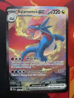 Salamence ex 187/159 Sv09 Journey Together SIR Special Illustration Pokemon Card - Image 1