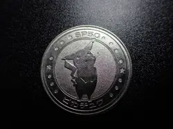 Pokemon Card Meiji Promo Metal Battle Coin Silver Pikachu #6363 PLAY - Image 2